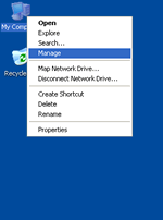 Open My Computer\Manage.